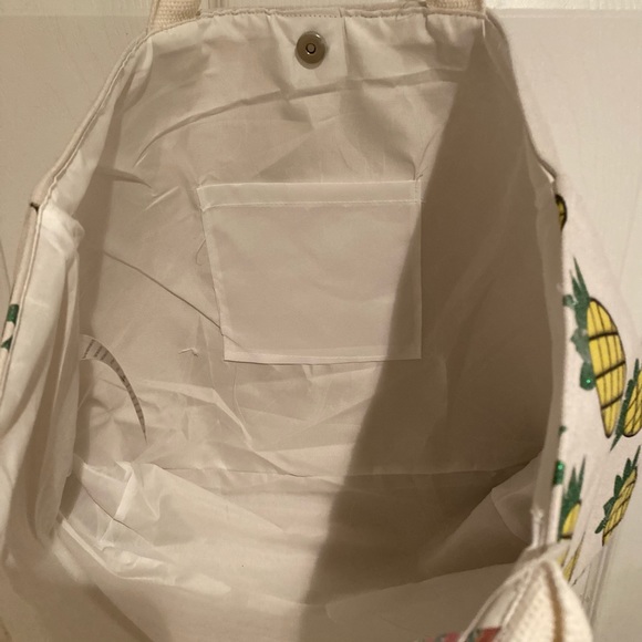 Pineapple Tote, Pineapple Bag, Large Pineapple Tote, Double Handles, Summer Bag - Picture 8 of 11